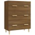 Aparador madera contrachapada marrón roble 70x34x90
