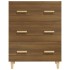 Aparador madera contrachapada marrón roble 70x34x90