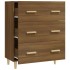 Aparador madera contrachapada marrón roble 70x34x90