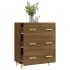 Aparador madera contrachapada marrón roble 70x34x90