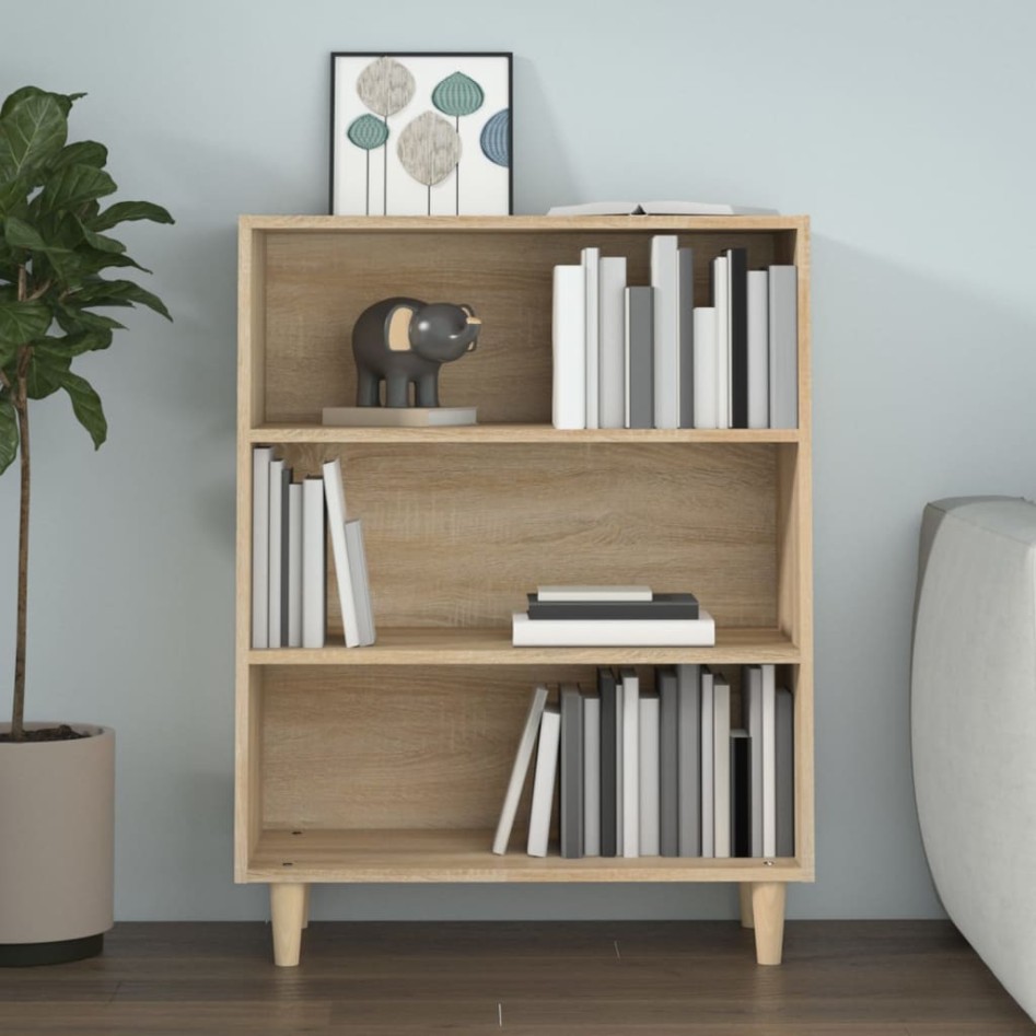 Aparador de madera contrachapada roble Sonoma 69,5x32,5x90