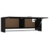 Armario de madera contrachapada negro 100x32,5x35
