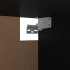 Armario de madera contrachapada negro 100x32,5x35