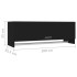 Armario de madera contrachapada negro 100x32,5x35