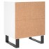 Mesitas de noche 2 uds madera de ingeniería blanco 40x30x50