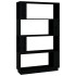 Estantería/divisor de espacios madera pino negro 80x25x132