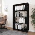 Estantería/divisor de espacios madera pino negro 80x25x132