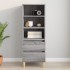 Aparador alto madera contrachapada gris Sonoma 40x36x110