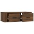 Mueble TV colgante madera contrachapada roble marrón
