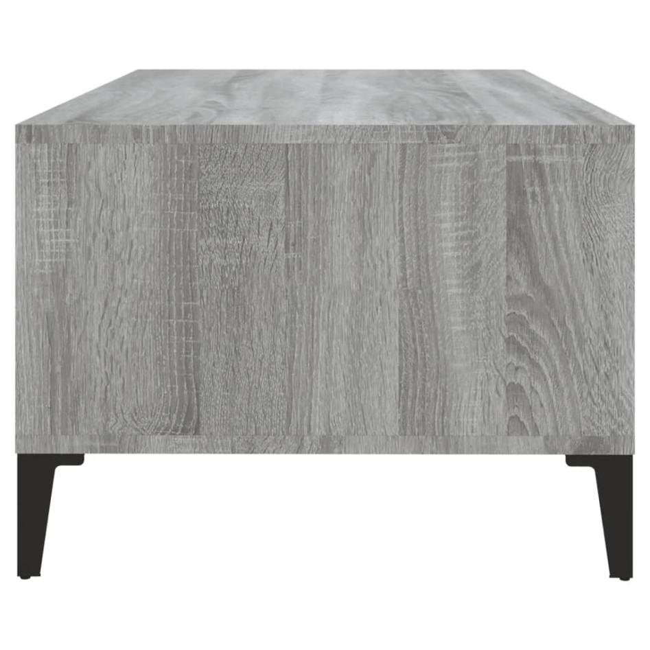 Mesa de centro madera contrachapada gris Sonoma 90x50x36,5