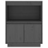 Aparador de madera maciza de pino gris 60x34x75