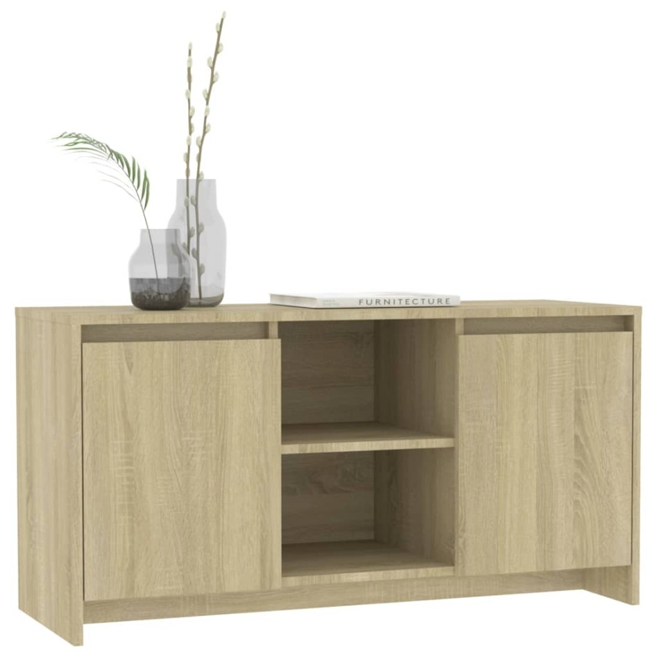 Mueble de TV madera contrachapada roble Sonoma 102x37,5x52,5