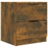 Mesitas de noche 2 uds madera contrachapada color roble