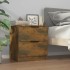 Mesitas de noche 2 uds madera contrachapada color roble