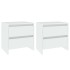 Mesitas de noche 2 uds madera contrachapada 45x34,5x44,5