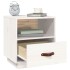 Mesita de noche madera maciza de pino blanca 40x34x45