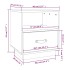 Mesita de noche madera maciza de pino blanca 40x34x45