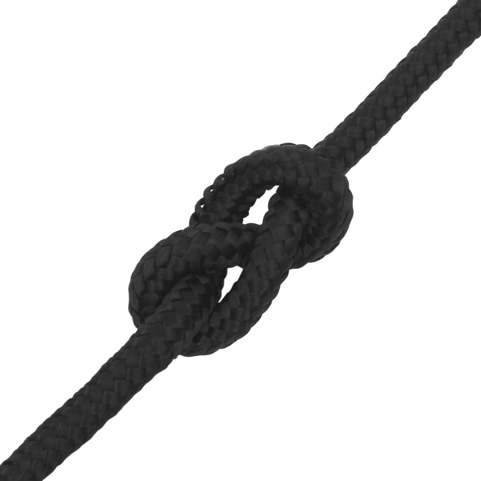 Cuerda de barco polipropileno negro intenso 12 mm 100
