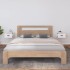 Mesitas de noche de pared 2 uds blanco 40x29,5x22