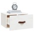 Mesitas de noche de pared 2 uds blanco 40x29,5x22