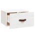 Mesitas de noche de pared 2 uds blanco 40x29,5x22