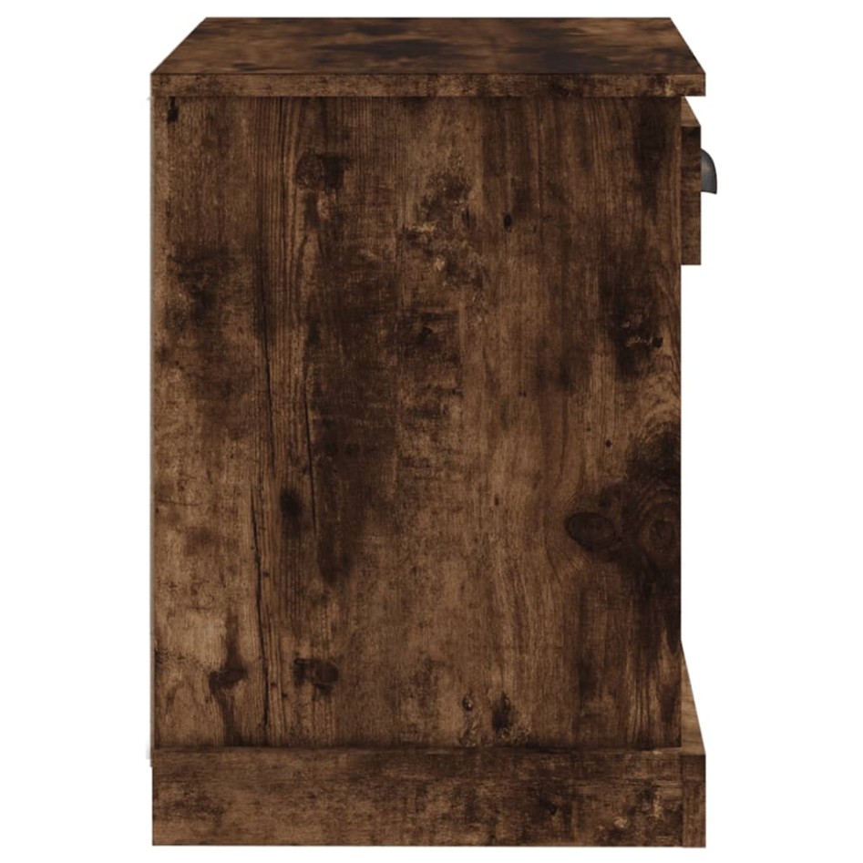 Mesitas de noche 2 unidades color roble ahumado 43x36x50