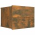 Mesita de noche madera contrachapada roble ahumado 40x30x30