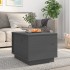 Mesa de centro de madera maciza de pino gris 40x50x35