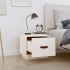 Mesitas de noche 2 uds madera maciza pino blanco 40x34x35