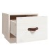 Mesitas de noche 2 uds madera maciza pino blanco 40x34x35