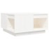 Mesa de centro de madera maciza de pino blanco 60x61x32,5