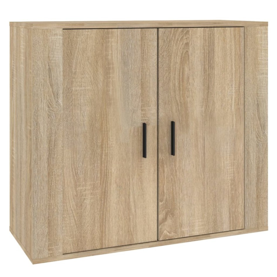 Aparador madera contrachapada color roble Sonoma 80x33x70