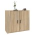 Aparador madera contrachapada color roble Sonoma 80x33x70