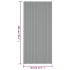 Panel para tejado acero galvanizado gris 12 unidades 100x45