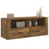 Mueble para TV madera contrachapada roble ahumado 100x35x40