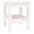 Mesa de centro de madera maciza de pino blanco 35x35x40