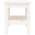 Mesa de centro de madera maciza de pino blanco 35x35x40