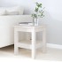Mesa de centro de madera maciza de pino blanco 35x35x40