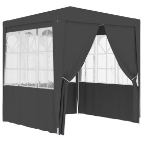 Carpa profesional fiestas con paredes gris 90 g/m² 2,5x2,5