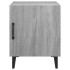 Mesitas de noche 2 uds madera contrachapada gris