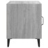 Mesitas de noche 2 uds madera contrachapada gris
