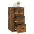 Aparador madera contrachapada color roble ahumado 40x33x70