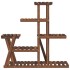 Soporte para flores madera maciza de abeto 95x25x96