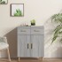Aparador de madera contrachapada gris Sonoma 69,5x34x89