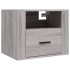 Mesitas de noche de pared 2 uds gris Sonoma 50x36x40