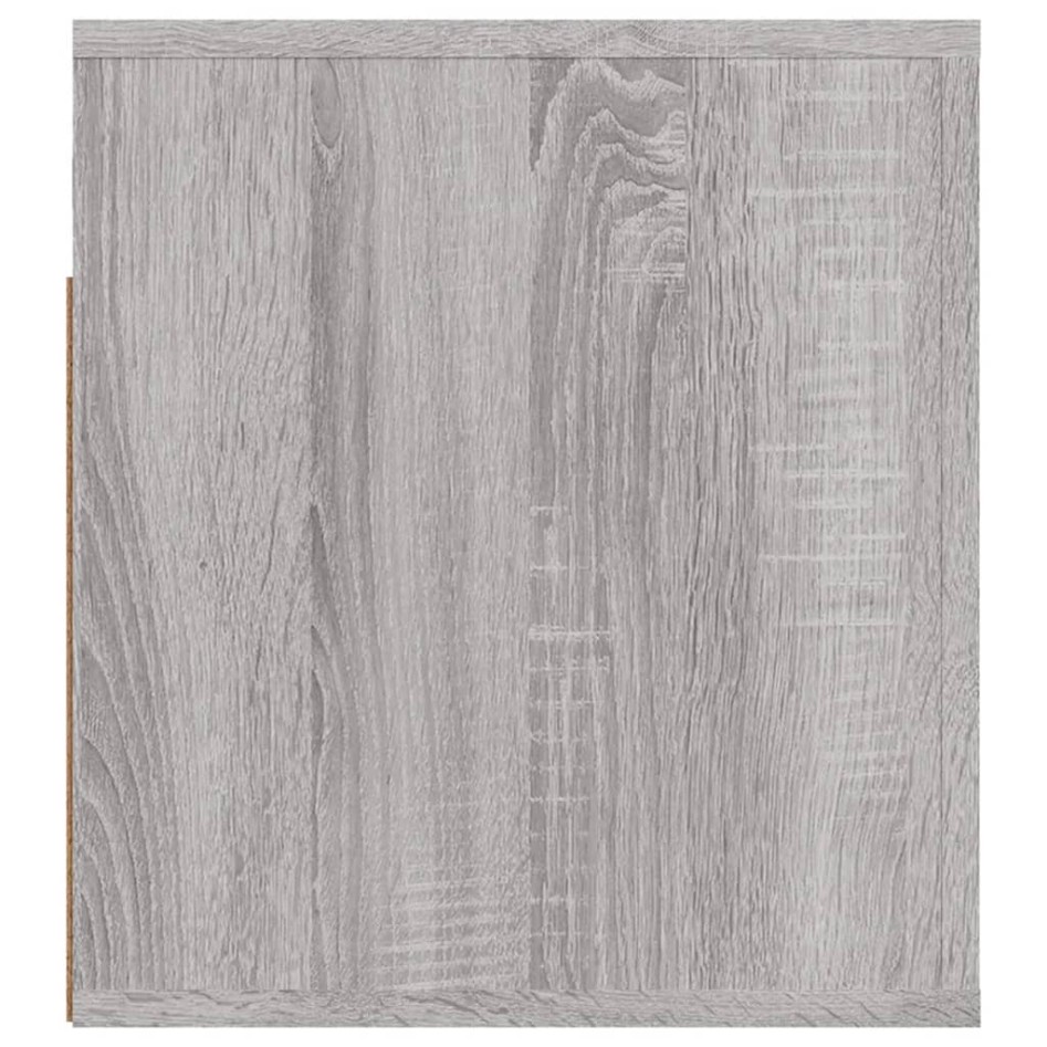 Mesitas de noche de pared 2 uds gris Sonoma 50x36x40