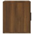 Mueble TV madera contrachapada color marrón roble 100x35x40