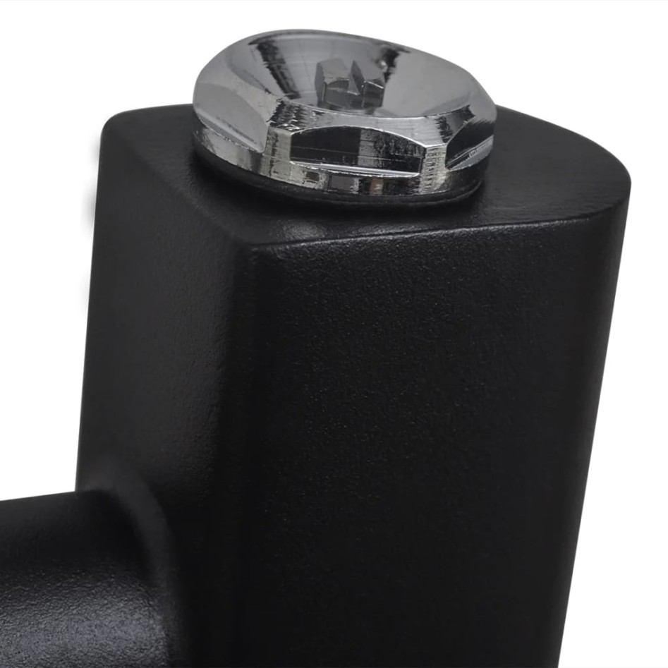 Radiador toallero de baño recto negro 600 x 764