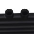 Radiador toallero de baño recto negro 600 x 764