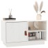 Mueble de TV de madera maciza de pino blanco 70x34x40